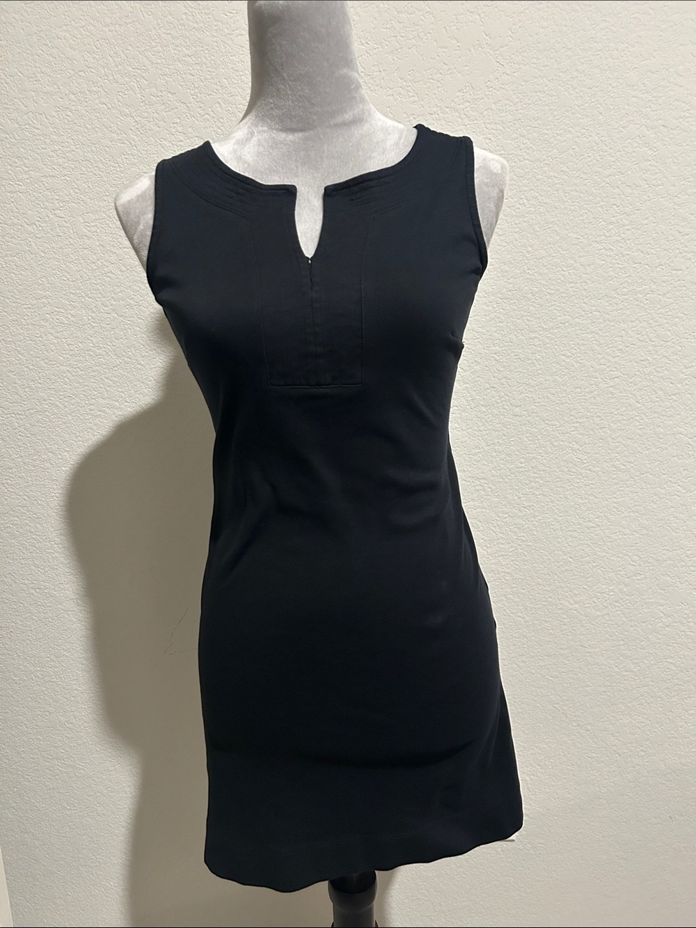 New York & Company Black Sleeveless Knit Dress